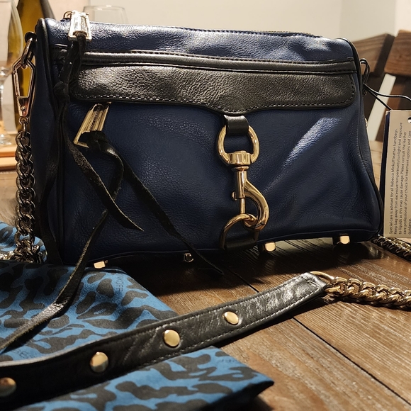 Rebecca Minkoff Electric Blue Mini Mac Bag - Picture 1 of 15